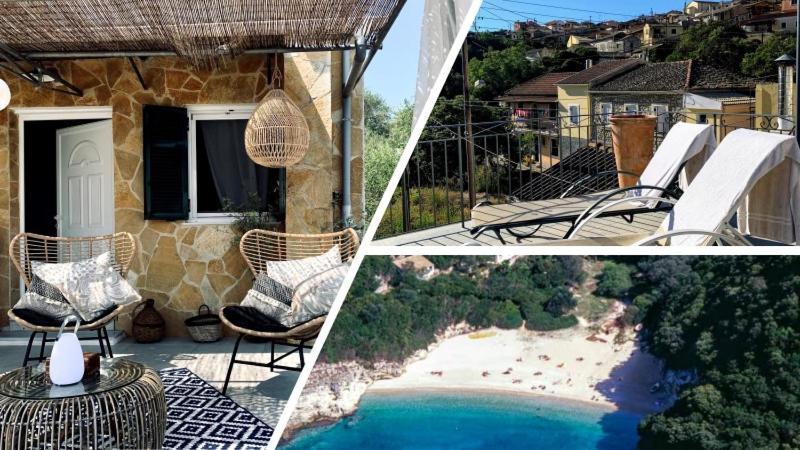 Villa Aspros - Traditionell, Ruhig Und Strandnah Лиападес Экстерьер фото